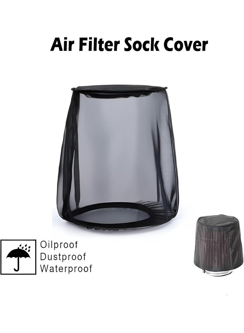 Air Filter Cover for Car Cold Air Intake Filter Cover Wrap Dustproof, Air Intake Filter Sock Cover for Harley Touring, Universal for High Flow Air Intake Filters (S) - Image 4
